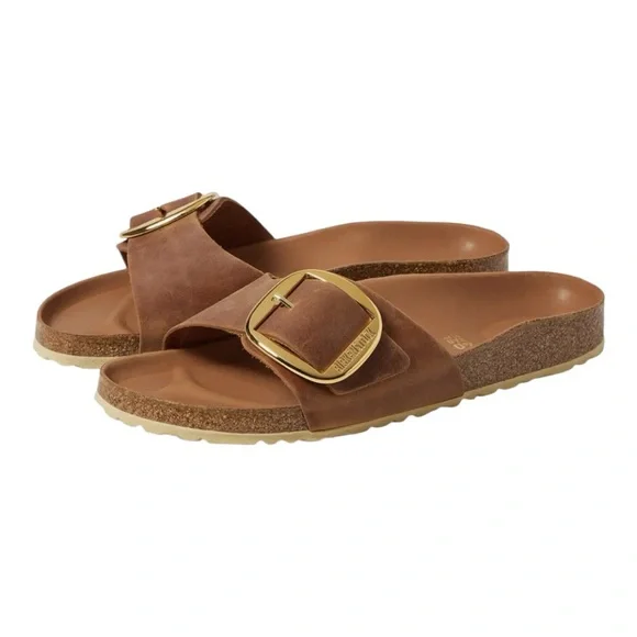 Birkenstock | Madrid Big Buckle Sandals | Cognac | Size 40 | Narrow Fit - Picture 15 of 15